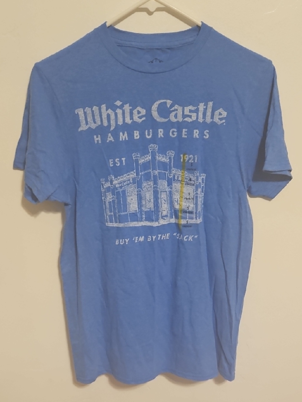 Short Sleeve White Castle in Blue